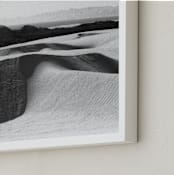 "Coastal Moonscape" - Art Print in Black & White by Cade Cahalan - Frame Close-up