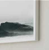 "Mariner's Muse" - Art Print in Deep Ocean by Kamala Nahas - Frame Close-up