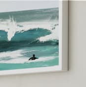 "heading out" - Art Print in swell by Jenny Partrite - Frame Close-up