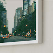 "Night Falls" - Art Print in Pale Lilac by ALICIA BOCK - Frame Close-up