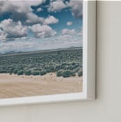 "Beyond the Ordinary" - Art Print in Sage Brush Blue by Gabrial Reising - Frame Close-up