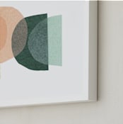 "paper melody" - Art Print in citrus by Carrie Moradi - Frame Close-up