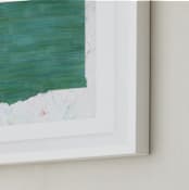 "Washington in Paint" - Art Print in Washington Green by Denise Wong - Frame Close-up