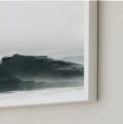 "Mariner's Muse" - Art Print in Deep Ocean by Kamala Nahas - Frame Close-up