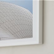 "Opera Geometry" - Art Print in Chalk by Noma Price - Frame Close-up