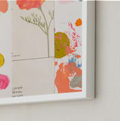 "California Poppy" - Art Print in Poppy orange by Erin McCluskey Wheeler - Frame Close-up