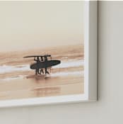 "MEND THE HEART FROM THE SEA + THE SAND " - Art Print in Sandy Shores by Summer Strauch - Frame Close-up
