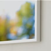 "autumn obscured" - Art Print in Chartreuse by Naomi Ernest - Frame Close-up
