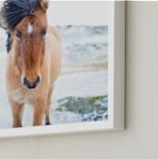 "All Is Quiet" - Art Print in Neutral Skies  by Jenni Kupelian - Frame Close-up