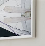 "Afloat" - Art Print in Dark Marine Teal by Haley George - Frame Close-up