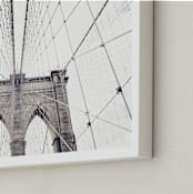 "A Classic" - Art Print in White by Caroline Mint - Frame Close-up