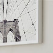 "A Classic" - Art Print in White by Caroline Mint - Frame Close-up
