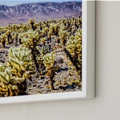"Desert Daydream" - Art Print in Cactus Green by Kate Baird - Frame Close-up