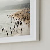 "Seaside Contrast" - Art Print in Seafoam Green by Emmy Hagen - Frame Close-up