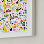 "I Love Washington D.C." - Art Print in Sunshine by Jordan Sondler - Frame Close-up