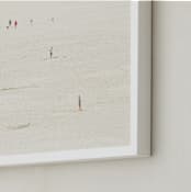 "Fullness - I" - Art Print in Sand Cream by Alexandra Feo - Frame Close-up