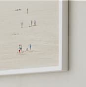 "Fullness - II" - Art Print in Sand Cream by Alexandra Feo - Frame Close-up