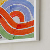 "Big Wave Sm" - Art Print in Multi by Lise Gulassa - Frame Close-up