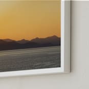 "Seafall" - Art Print in Sunset by Eric Clegg - Frame Close-up