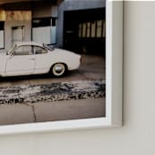 "Time stood still" - Art Print in Stucco White by Maja Cunningham - Frame Close-up