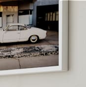 "Time stood still" - Art Print in Stucco White by Maja Cunningham - Frame Close-up
