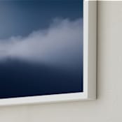 "Sunrise above the Clouds" - Art Print in Cool Sunrise by Jessica C Nugent - Frame Close-up