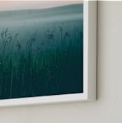 "GRASS" - Art Print in turquoise green by Lying on the grass - Frame Close-up