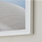 "Opera Geometry" - Art Print in Chalk by Noma Price - Frame Close-up