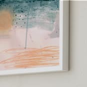 "Surf" - Art Print in Sand by Lauren Packard - Frame Close-up