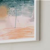 "Surf" - Art Print in Sand by Lauren Packard - Frame Close-up