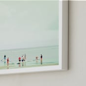 "Joy Ride 1" - Art Print in Turquoise by Rega - Frame Close-up