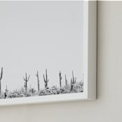 "Carnegie Gigantic" - Art Print in White by DENiSE CREW. - Frame Close-up