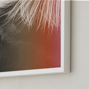 "Pink Pony" - Art Print in gray by ALICIA BOCK - Frame Close-up