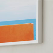 "Horizons II" - Art Print in Sky Blue by Massimiliano Massimo Borelli - Frame Close-up