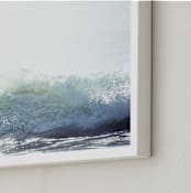 "Carve" - Art Print in Ocean Blue by Mike Sunu - Frame Close-up