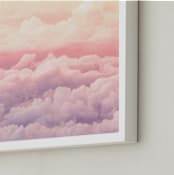 "Cloudscape" - Art Print in Taffy by Rebecca Rueth - Frame Close-up