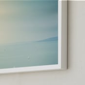 "Cotton Rainbow" - Art Print in Candy Blues by David Michuki - Frame Close-up