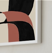 "Shifts" - Art Print in Carotenoid by Bethania Lima - Frame Close-up