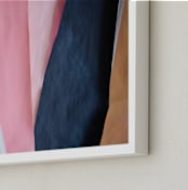 "Future Stripes" - Art Print in Bubblegum Pink by cyrille gulassa - Frame Close-up