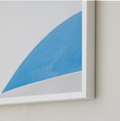 "Greek Geometry 1" - Art Print in Santorini by Jacquelyn Sloane Siklos - Frame Close-up