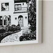 "House: Custom Print" - Custom Print in Black by Minted - Frame Close-up