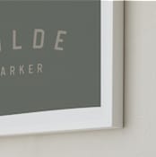 "Name Flag" - Personalized Art Print in Army Green by taylorVdesign - Frame Close-up