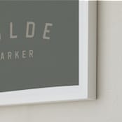 "Name Flag" - Personalized Art Print in Army Green by taylorVdesign - Frame Close-up
