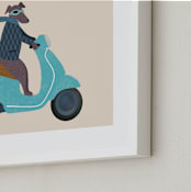 "Milan" - Art Print in Sand by Jenna Holcomb - Frame Close-up