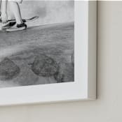 "Let it roll 2" - Art Print in black and white by Eliane Lamb - Frame Close-up
