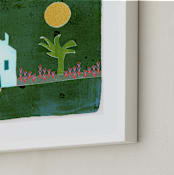 "Idyllic" - Art Print in Idyllic green by Bethania Lima - Frame Close-up
