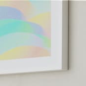 "waves" - Art Print in aqua by Baumbirdy - Frame Close-up
