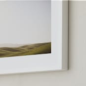 "Distance" - Art Print in Rolling Hills Green by Shannon Paras - Frame Close-up