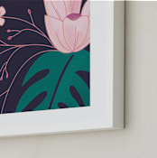 "Evening Blooms 2" - Art Print in Violet by Haley Warner - Frame Close-up