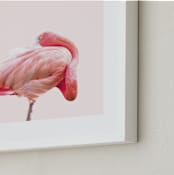 "PINK 3" - Art Print in Elegant Pink by Rega - Frame Close-up